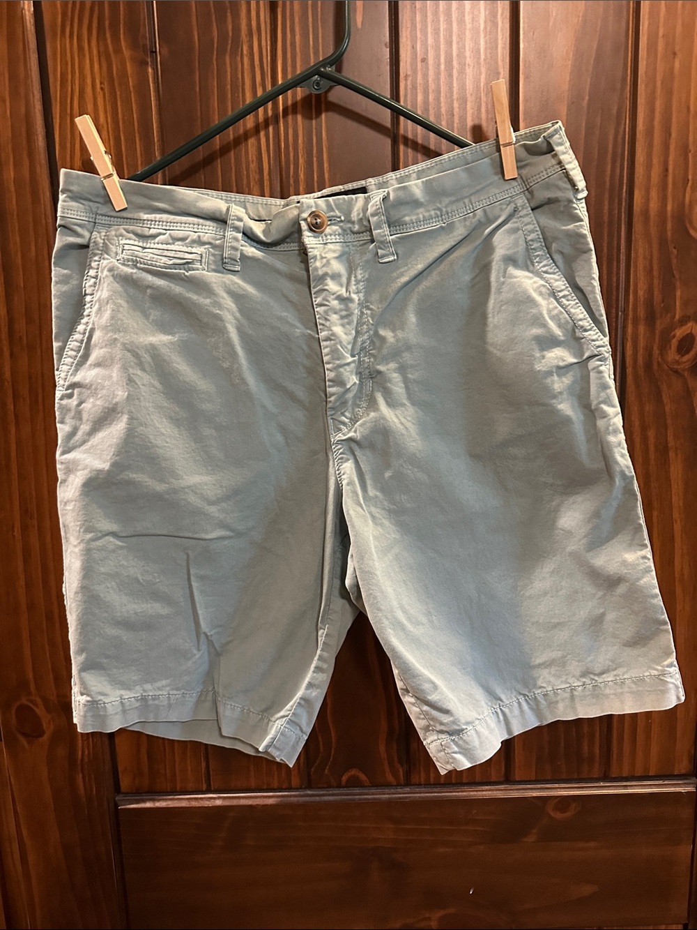 American Eagle Outfitters Extreme Flex teal Flat Front Men's Shorts